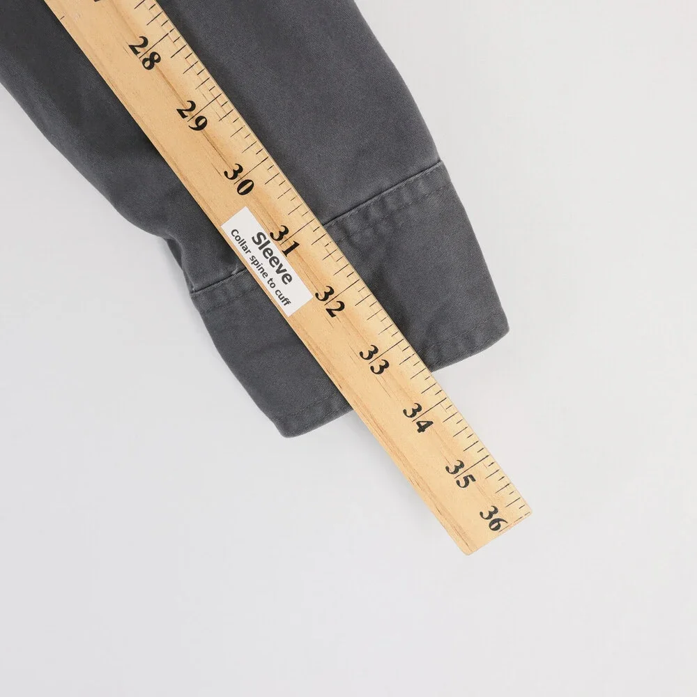 Taylor Stitch Ojai Jacket Mens 38 Small Gray Chore Coat Cotton Button Up Utility